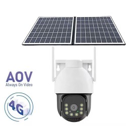 4G SOLAR KAMERA AOV 7/24 ESİM PULNİX PLX-7003İPC ÇİFT KAMERALI SİMKARTLI KAMERA