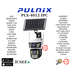 WİFİ SOLAR KAMERA PULNİX PLX-SG7013 3 KAMERA 3 PTZ WİFİ SOLAR APP-V380PRO