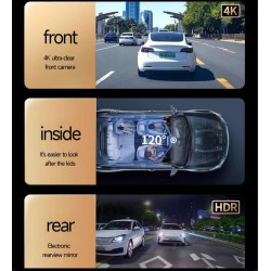 ARAÇ KAMERASI DASH CAM 4K+2K+2K PULNİX PLX-X13