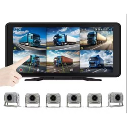 ARAÇ MONİTÖRÜ PULNİX PLX-06 10 İNC 6 KANAL AHD SD KART MONİTÖR