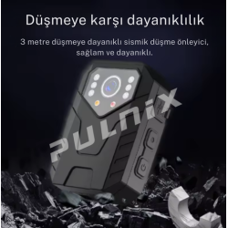 YAKA KAMERASI PULNİX PLX-808 YAKA KAMERASI 2K WİFİ