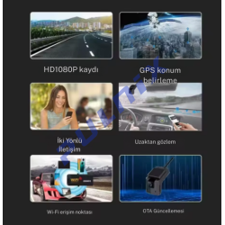 ARAÇ KAMERASI PULNİX PLX-963 SİM KARTLI GPRS AKILLI ANALİZ CMSV7