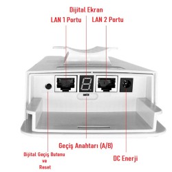EZCOOL EZ-W580AN DIŞ ORTAM (5.8GHz 1200Mbps 1KM) ACCESS POİNT