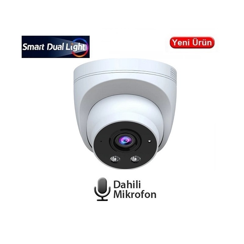 EZCOOL EZ-1115IPS 5MP 2.8MM SMART DUAL SESLİ POE  IP DOME KAMERA