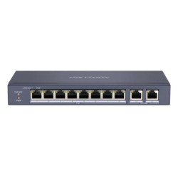 HIKVISION DS-3E0310P-E/M 8XFE+2XFE MEGABİT YÖNETİLEMEZ 65W POE SWİTCH
