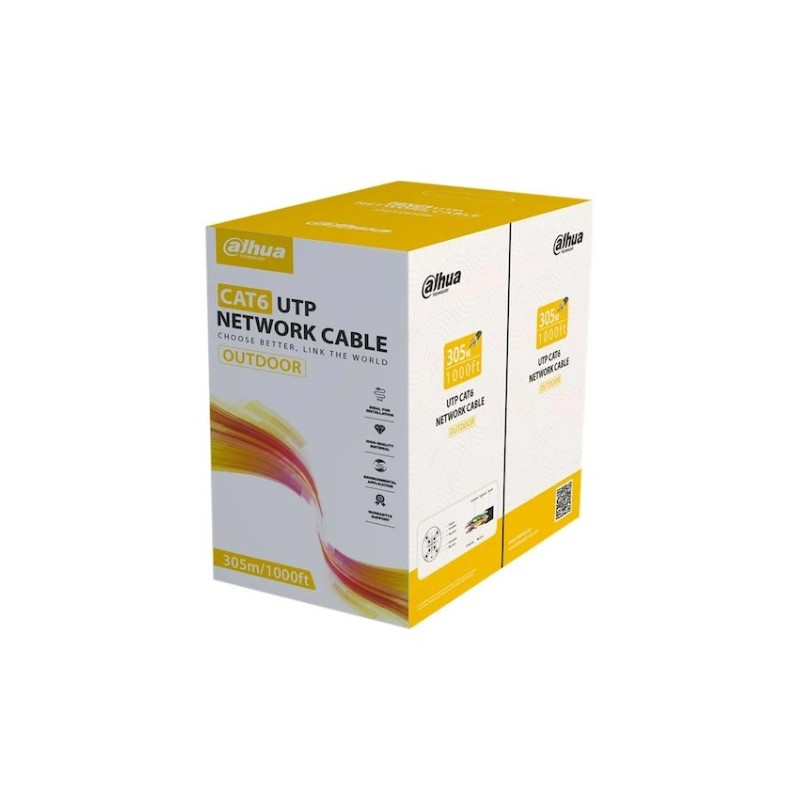 DAHUA DH-PFM920-6UN UTP DIŞ ORTAM (SİYAH) CAT6 BAKIR KABLO (PE)