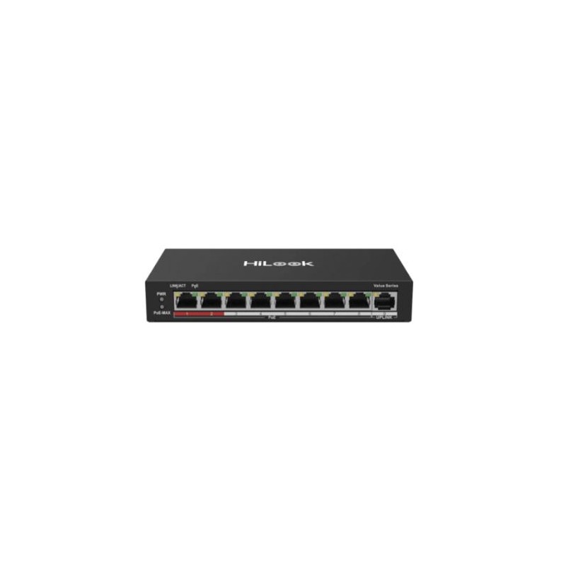 HILOOK NS-0109P-60(B)(O-STD) 8XFE+1XFE UPLINK YÖNETİLEMEZ 60W POE SWİTCH