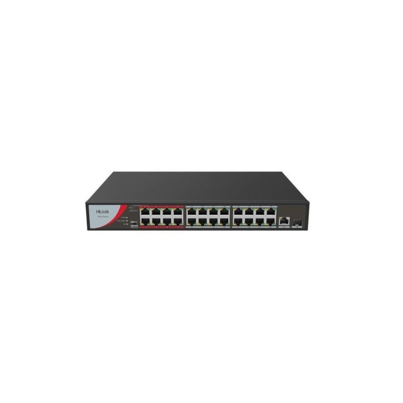 HILOOK NS-0326P-230(B) 24XFE+1XGE+1XGE/SFP YONETİLEMEZ 230W POE SWİTCH