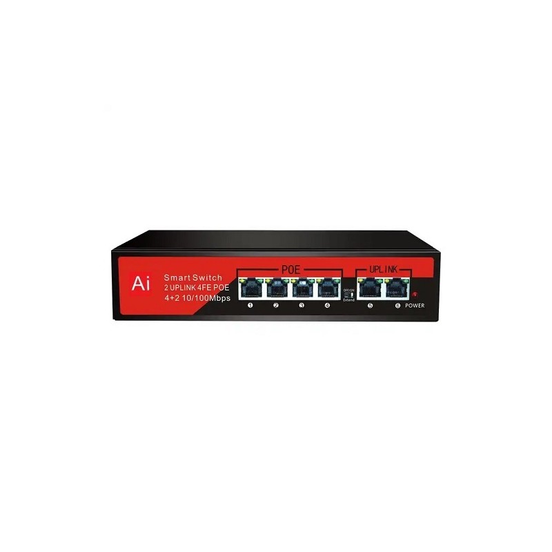 EZCOOL EZ-04PSE 4PORT 4FE+2FE MEGABİT POE SWİTCH 65W