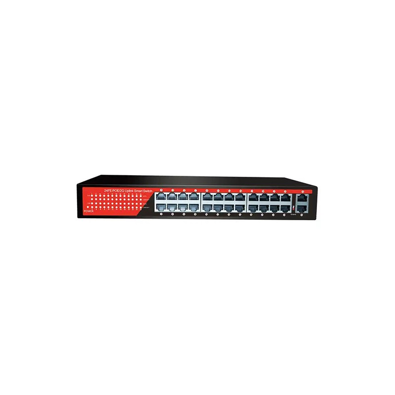 EZCOOL EZ-24PSF 24 PORT 24xFE+2xGE GİGABİT POE SWİTCH 320W