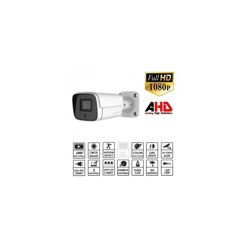EZCOOL EZ-2040HD 2 MP 3.6MM LENS AHD BULLET KAMERA