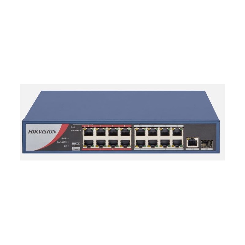 HIKVISION DS-3E0318P-E/M 16FEx1GE+1GE/SFP 130W POE SWİTCH