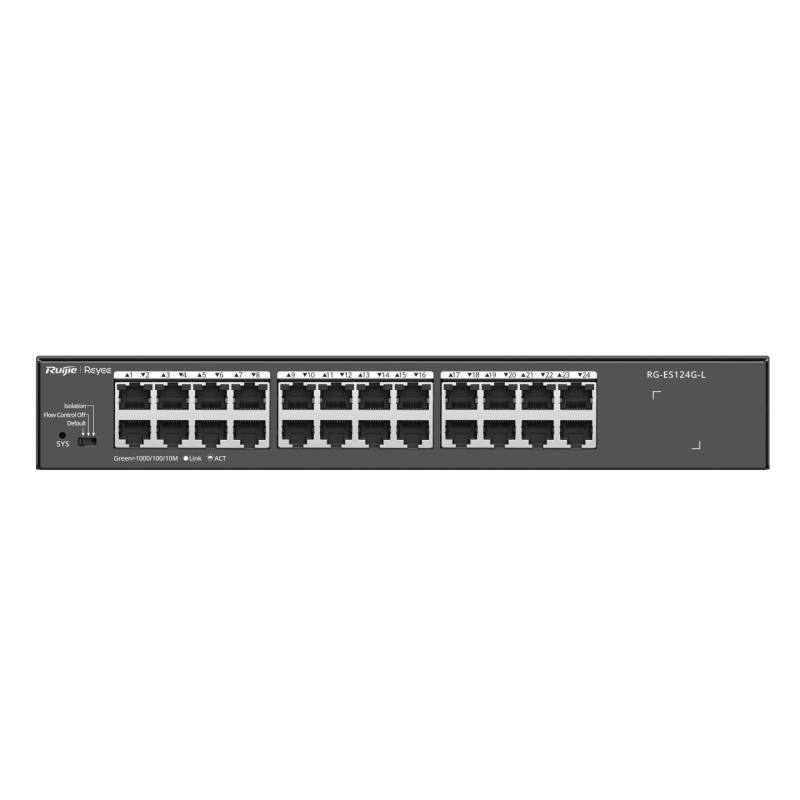 RUİJİE-REYEE RG-ES124G-L 24XGE F.GIGABİT NETWORK SWİTCH